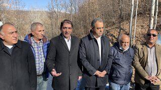 Tunceli'de vatandaşlardan Otlubahçe köyünde bakır madeni aranmasına tepki