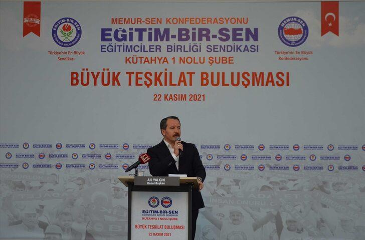 Memur-Sen Genel Başkanı Yalçın, Kütahya’da Büyük Teşkilat Buluşması programında konuştu: G1