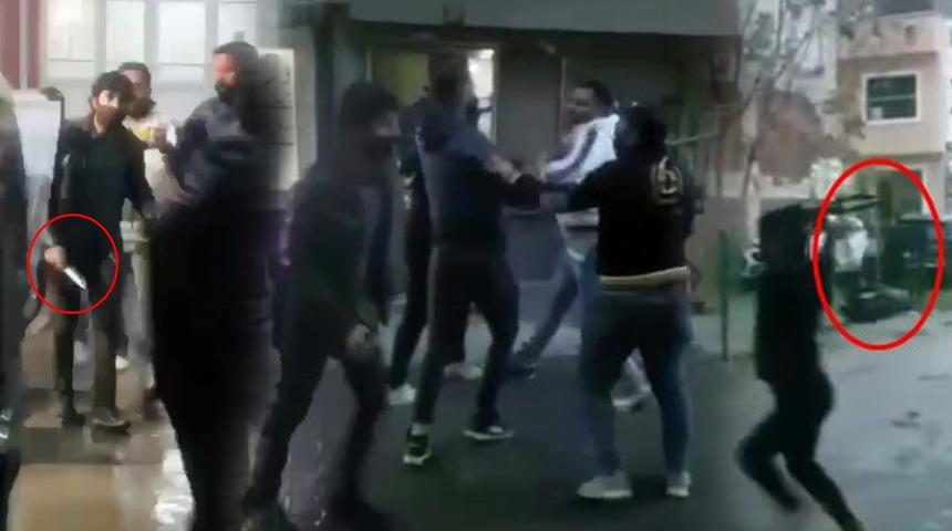 Yabancı uyruklu grupların acımasız kavgası!  Bıçak, sopa, şemsiye ve oturakla saldırdılar