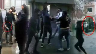 Yabancı uyruklu grupların acımasız kavgası!  Bıçak, sopa, şemsiye ve oturakla saldırdılar