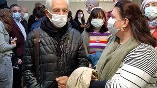 Genco Erkal, Cumhurbaşkanı'na hakaret suçundan hakim karşısına çıktı