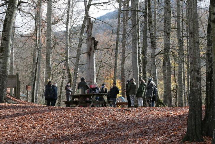 Yedigöller Milli Parkı, doğal güzelliğiyle mest etti! Sonbaharda turistler akın etti G5