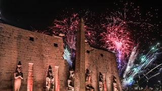 Mısır'da Firavunlar dönemine ait Koç Başlı Sfenks Yolu törenle açıldı