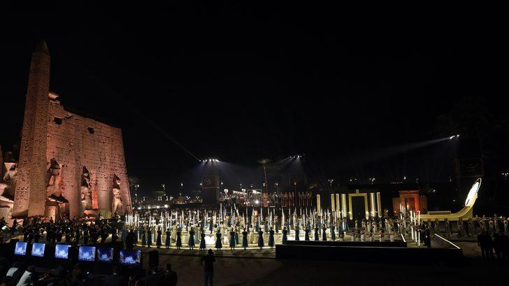 Mısır'da Firavunlar dönemine ait Koç Başlı Sfenks Yolu törenle açıldı G2