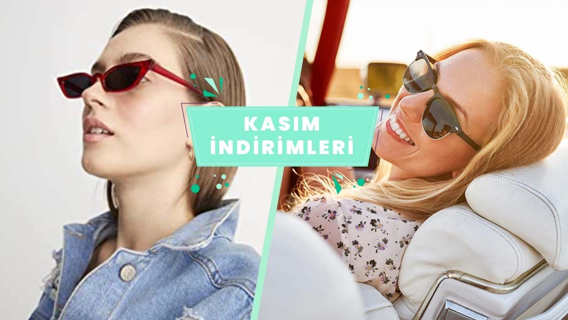 Size şimdiden yaz stoğu yaptıracak %50 indirimli kadın güneş gözlüğü ve aksesuar çeşitleri