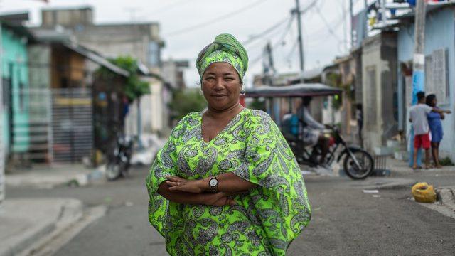 Guayaquil'in en yoksul mahallelerinden birinde yaşayan Sonia Quinones