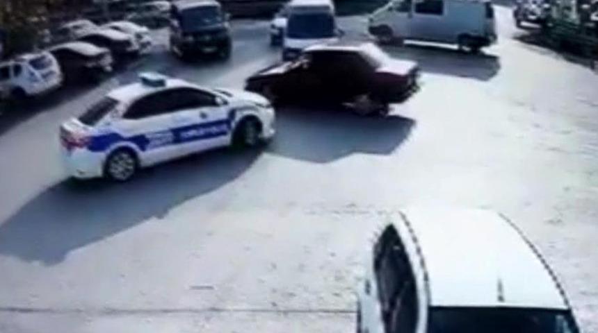 Drift atarken toldan geçen polise suçüstü yakalandı