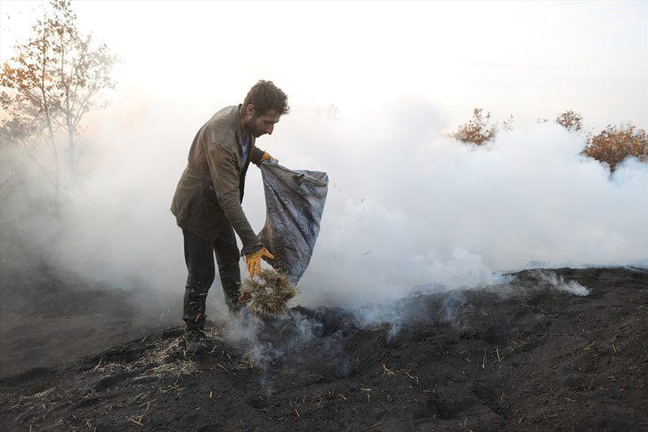 Zor şartlarda mangal kömürü üretip ailelerinin geçimlerini sağlıyorlar G4