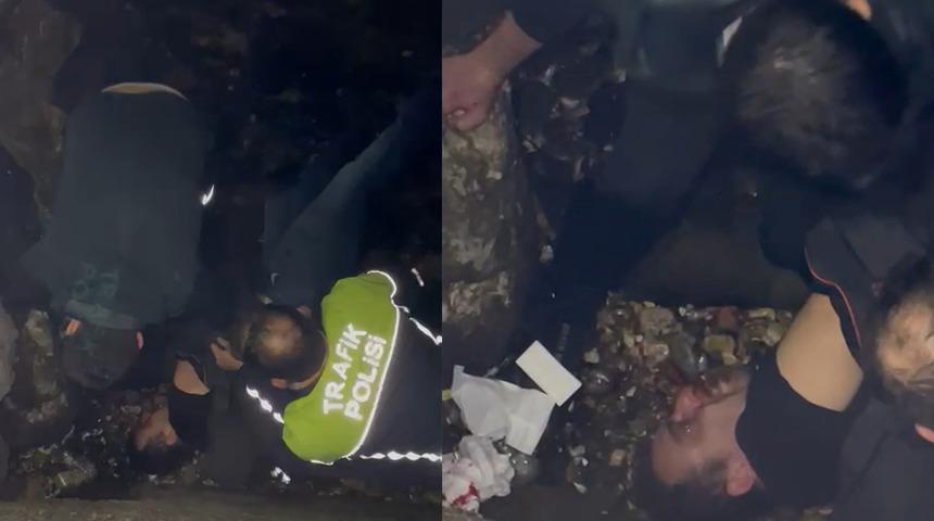 Gören telefona sarıldı! Tartıştıkları kişiyi dövüp denize attılar