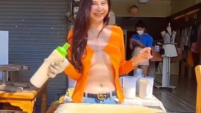 İç çamaşırı giymeden pancake sattı! Gözaltına alınıp savunma yapmak zorunda kaldı 