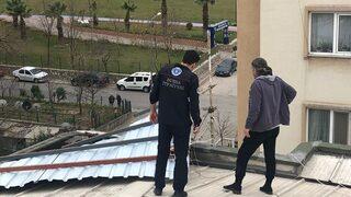 Bursa'da AKOM ekipleri, lodos kaynaklı 212 olaya müdahale etti