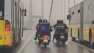 Fırtınada motosiklet sürücülerine siper olmuşlardı! Metrobüs şoförleri konuştu