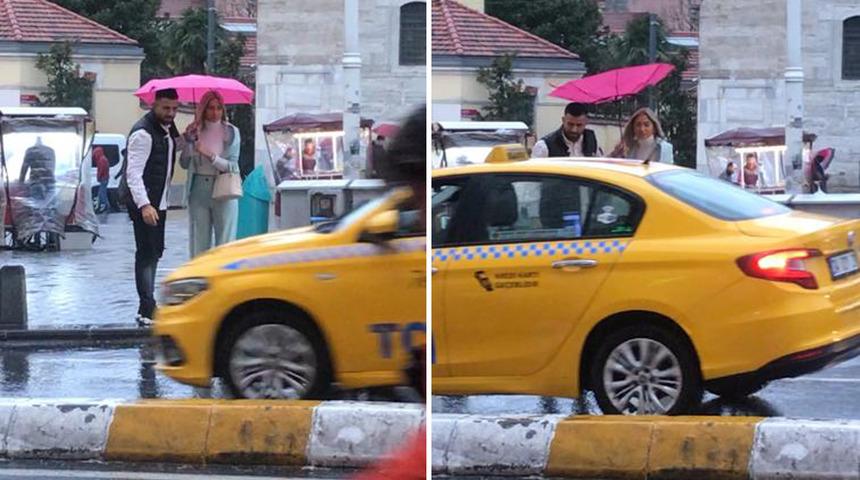 Taksicilerden "Pes" dedirten davranış! Lodosta bile pazarlık yapıp müşteriyi almadı