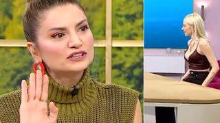Seçil Gür'ün göğüs silikonu dikkatlerden kaçmadı! Sunucular şaşkına döndü