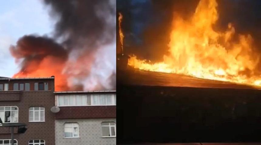 Talihsiz bina! Önce lodos vurdu sonra yangın