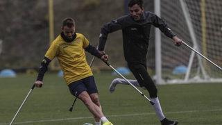 Ankaragücü ile ampute futbolculardan ''farkındalık maçı''