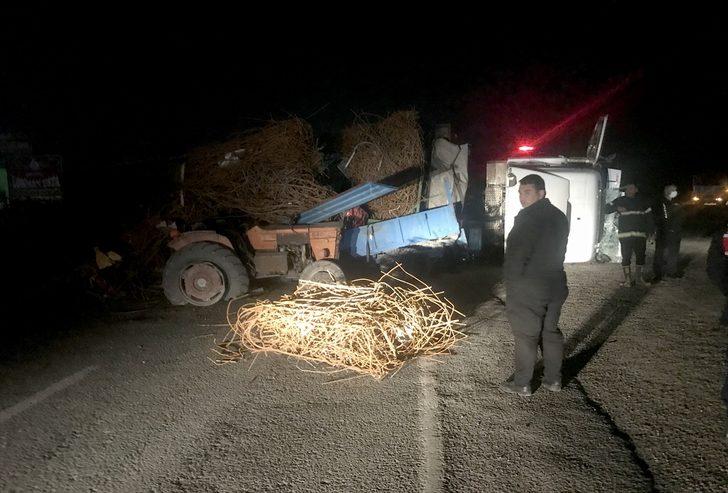 Kahramanmaraş'ta tır ile traktörün çarpıştığı kazada 2 kişi yaralandı G3