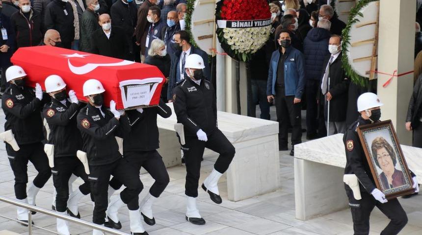 Eski Bakan Güldal Akşit, son yolculuğuna uğurlandı