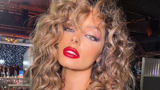 Maura Higgins siyah elbisesinin dekoltesiyle gözleri şaşı etti