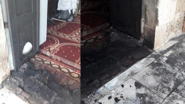 Tarihi camiye çirkin saldırı: Yakmak istediler