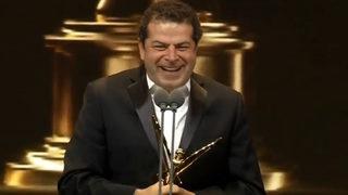 Altın Kelebek Ödülü’nü alan Cüneyt Özdemir: Öncelikle kestane balının diyarı Zonguldak’tan herkese merhaba