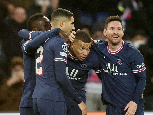 Mbappe ve Messi, Brugge'ü yıktı