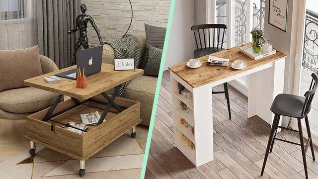 Dar alan yoktur, yanlış mobilya seçimi vardır! İşte küçük alanlar için en iyi masa ve sehpa modelleri