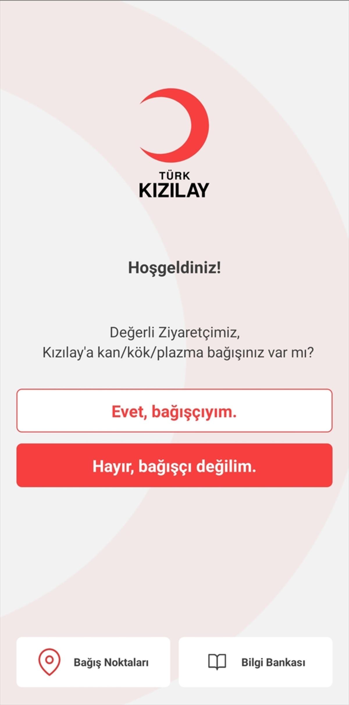 T&uuml;rk Kızılay Mobil Kan Bağışı uygulaması kullanıma sunuldu