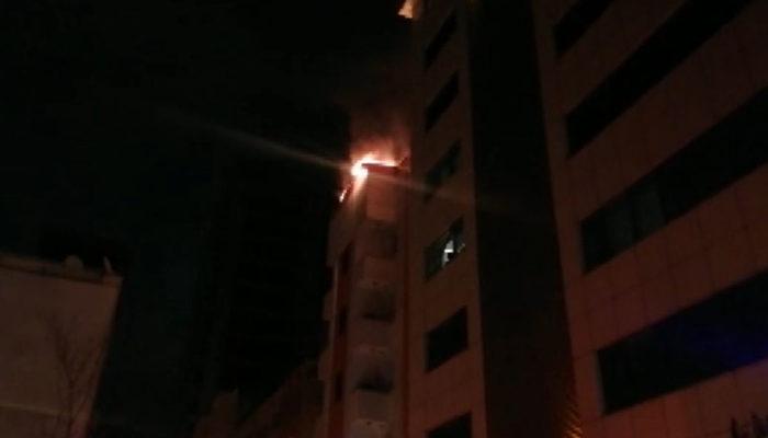 İzmir'de otelde korkutan yangın! Kısa sürede yayıldı