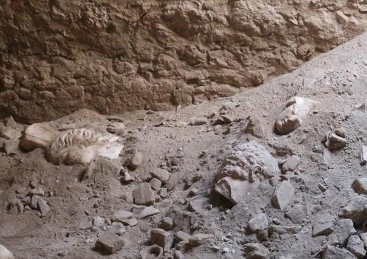 Antik dönemin sanat ve ticaret merkezi Knidos'ta heykel başları bulundu G2