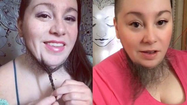 Tıraş olmaktan bıkan bir kadın, çareyi sakallarını uzatmakta buldu! Beden pozitifliğini savunan paylaşımları takdir topladı