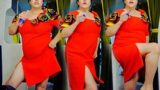 Esra Dermancıoğlu kazanın kıyısından döndü! Şarkı söylerken az daha düşüyordu