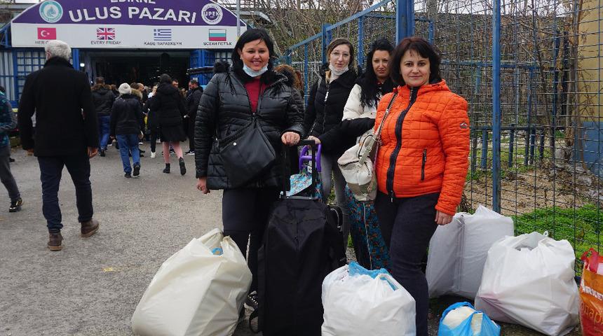 Edirne'ye akın ettiler! Alışveriş için sabah 05.00’te yola çıkıyorlar