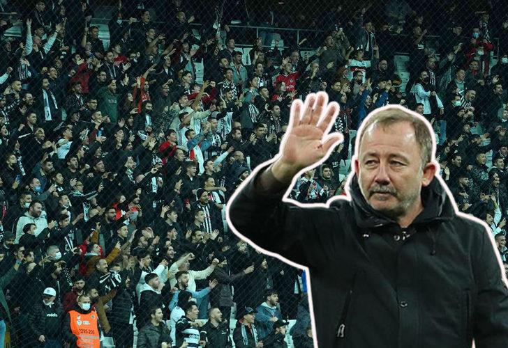 Beşiktaş taraftarından Sergen Yalçın’a destek