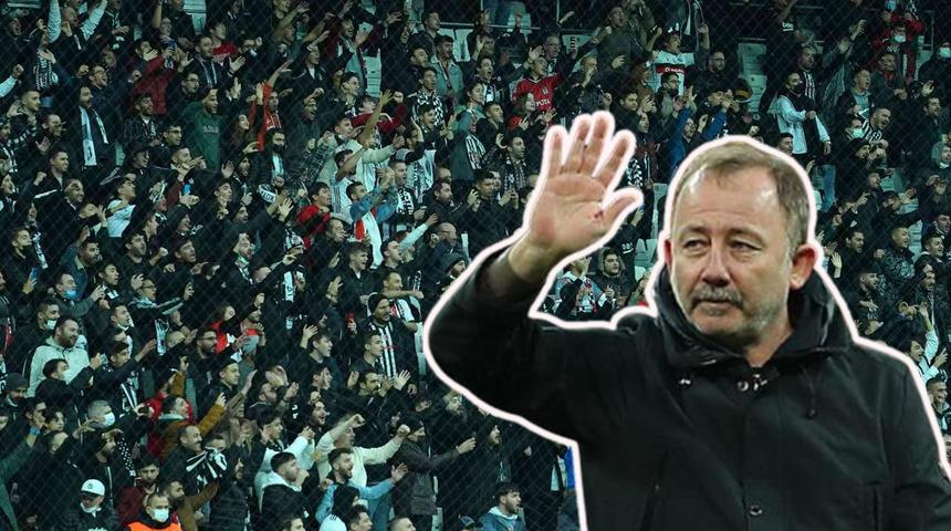 Beşiktaş taraftarından Sergen Yalçın’a destek