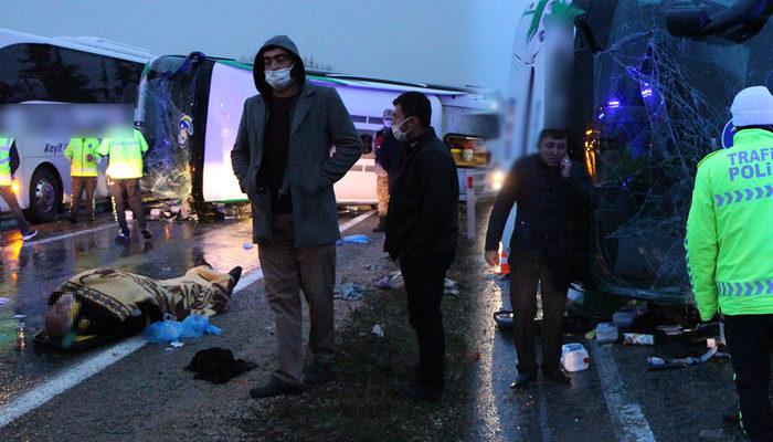 Son Dakika: Amasya'da yolcu otobüsü kaza yaptı! Ölü ve yaralılar var
