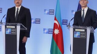 NATO karargahında kritik ziyaret! Aliyev ve Stoltenberg ortak basın toplantısı düzenledi
