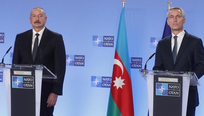 NATO karargahında kritik ziyaret! Aliyev ve Stoltenberg ortak basın toplantısı düzenledi