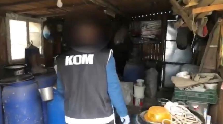 Tekirdağ'da bin 270 litre sahte içki ele geçirildi