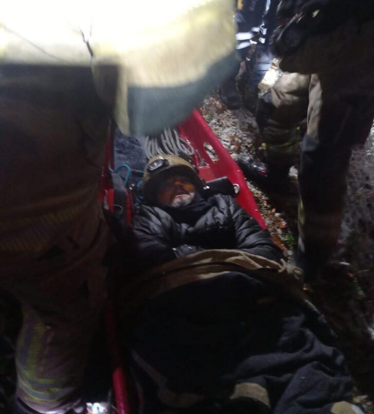 Tuvaletini yaparken uçuruma düşen adam 1 saatte kurtarılabildi! İlk sözü bakın ne oldu G3