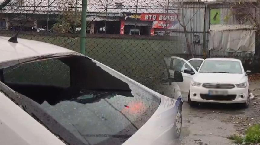 Yer: İstanbul! Çok sayıda kurşun izinin olduğu otomobil polisi alarma geçirdi