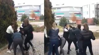 7 kızın 2 kız öğrenciyi darbetmesi sosyal medyada infial yarattı