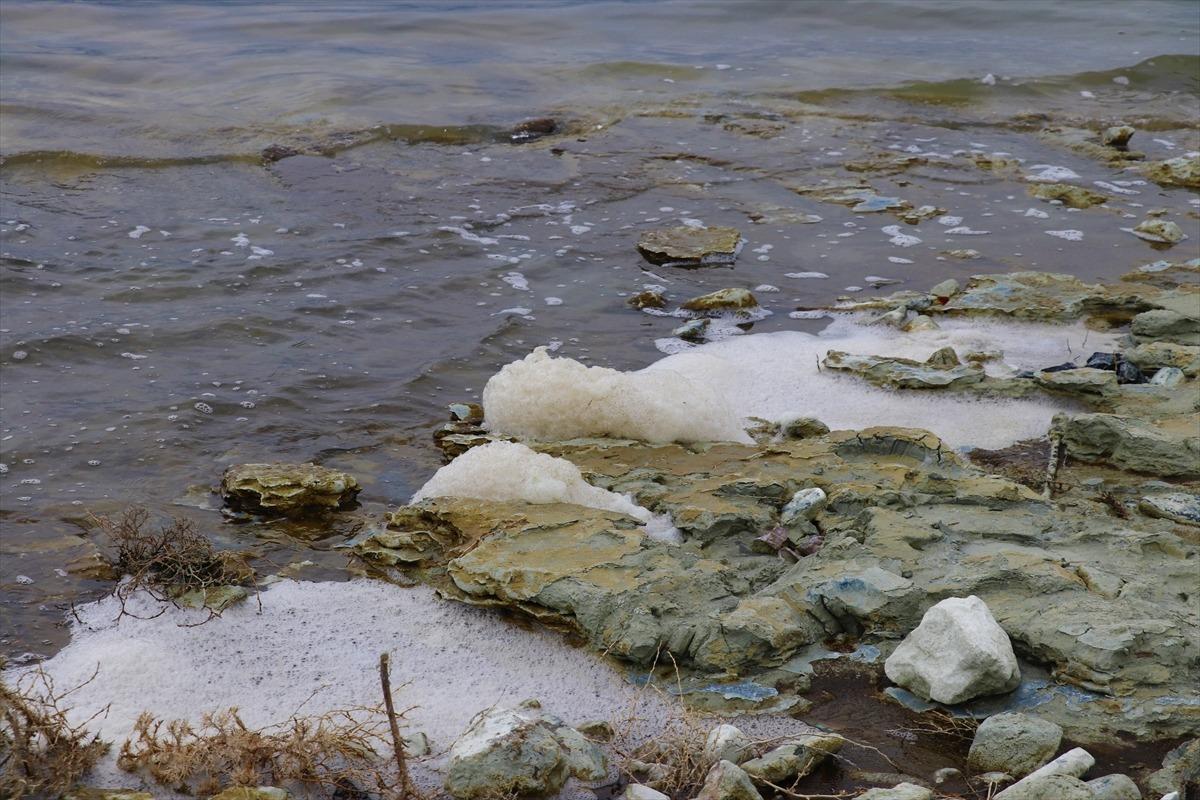 Burdur G&ouml;l&uuml;'nde k&ouml;p&uuml;kler oluştu