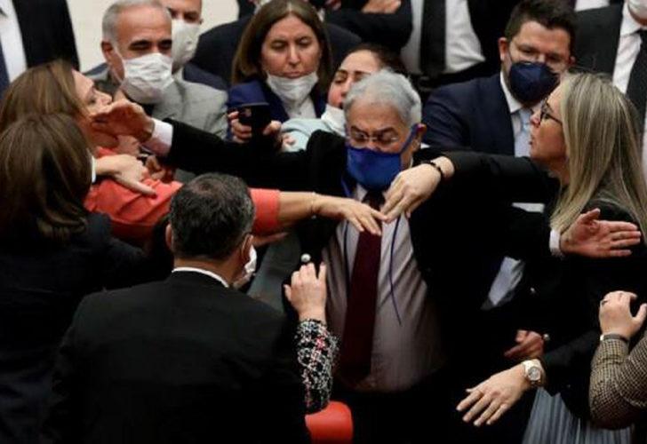 Mecliste yüksek tansiyon devam ediyor! Kadın vekiller kavga etti