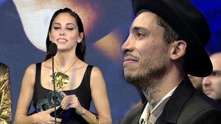 Öykü Karayel ödül aldı, eşi Can Bonomo gözyaşlarına boğuldu