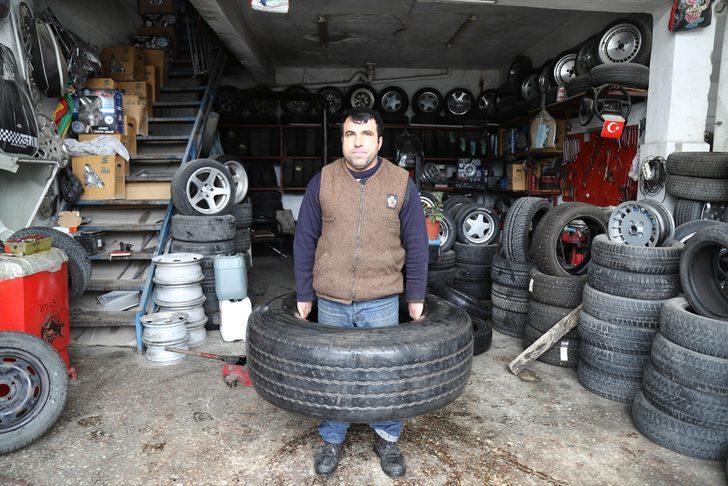 Gündüz lastik tamirinde akşam güreş antrenmanında G1