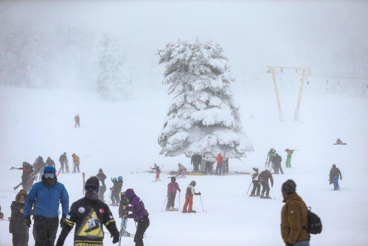 Sezonu yeni açan Uludağ'daki pistler kayak ve snowboard tutkunlarıyla doldu G3