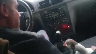 Yolda bulduğu kazı otomobiliyle gezdirip iş yerine götürüyor! Bu bağ görenleri şaşırtıyor