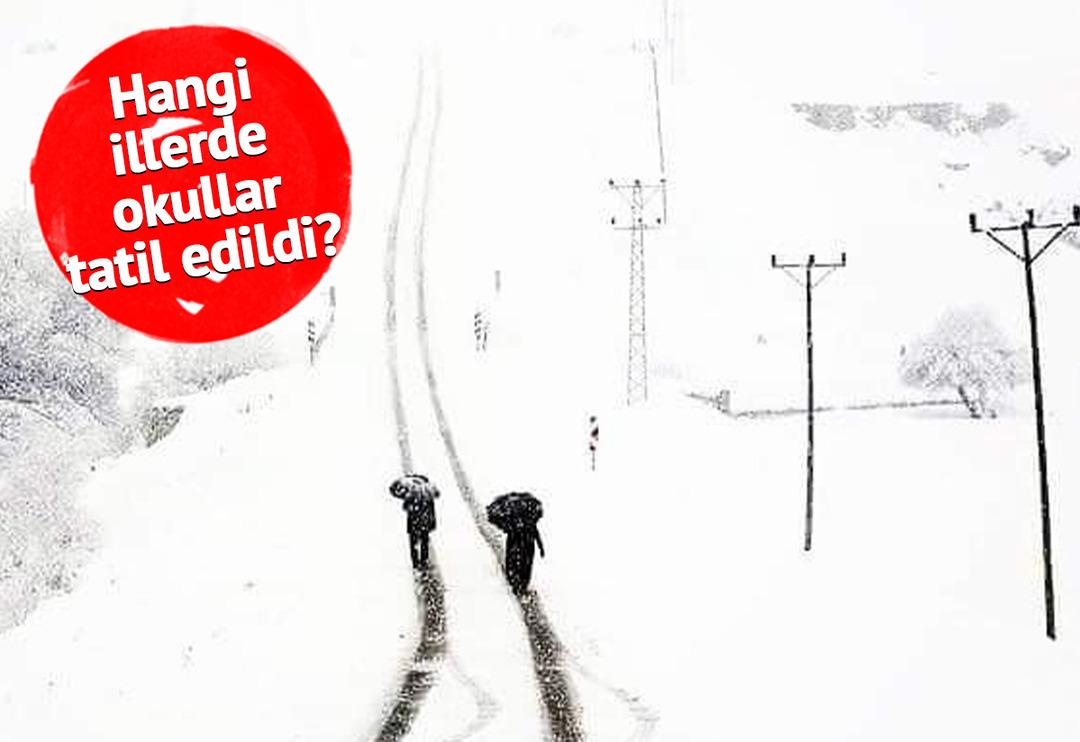 Son Dakika: Okullarda kar tatili kararı art arda geldi! Hangi illerde bug&uuml;n okullar tatil edildi?