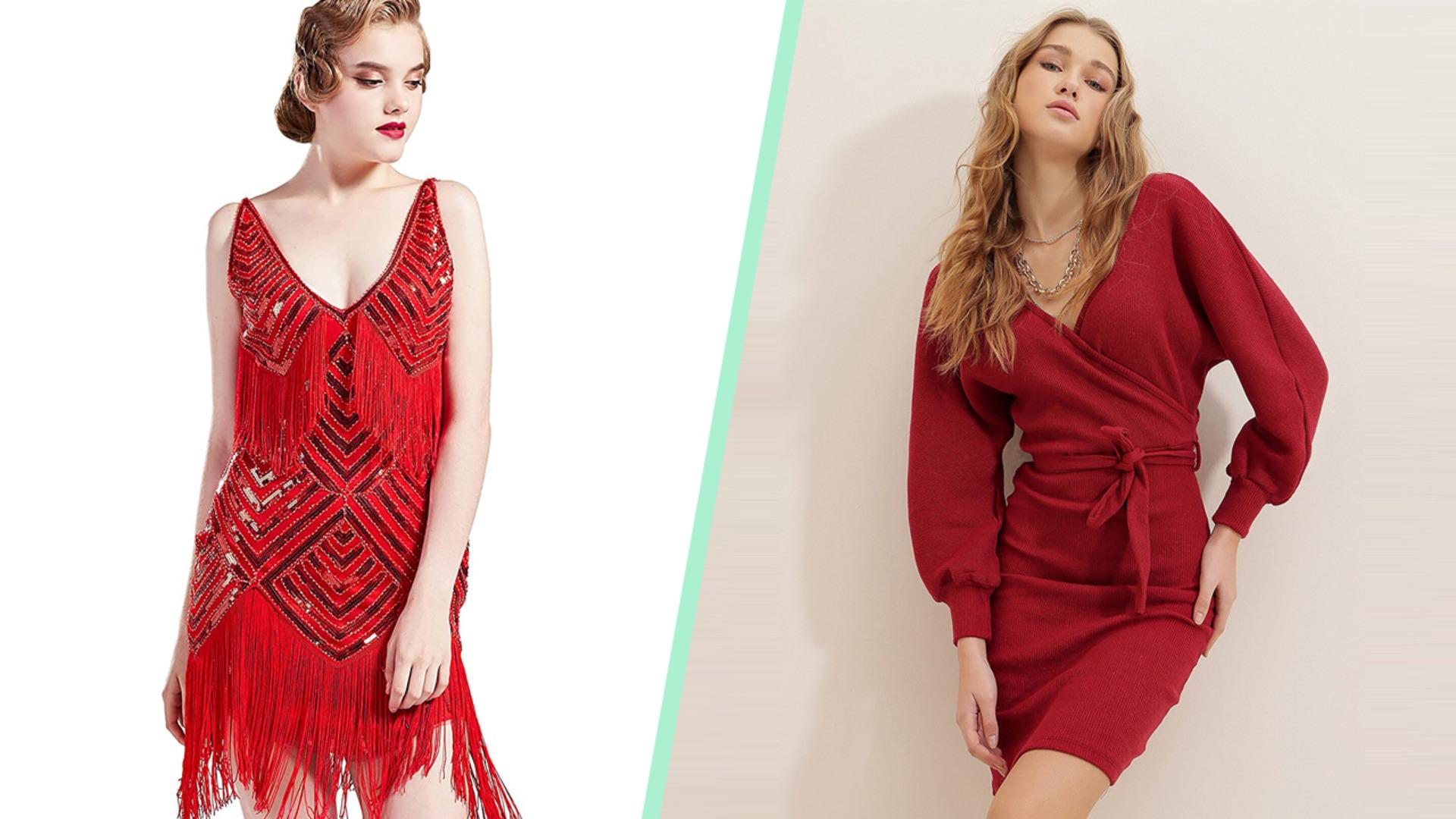 Yılbaşı akşamı gözler benden başka kimseyi görmesin diyenlere çok şık kırmızı elbise önerileri